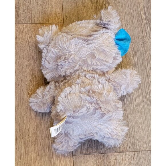 MTY Gray Owl Blue Bow Glitter Eyes Plush Stuffed Animal Toy 8" - Picture 6 of 9